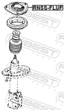 Febest RNSS-FLUF Front Shock Absorber Mounting