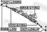Febest 2421-LOGLH Steering Tie Rod End Left