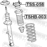 Febest TSHB-003 Front Shock Absorber Boot