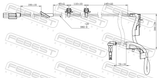 Febest 04606-017 ABS Sensor Rear Left