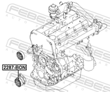 Febest 2287-BON Tension Pulley