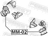 Febest MM-02 Front Engine Mount
