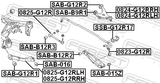 Febest SSB-G12R17 Rear Stabilizer Bar Bush D17
