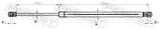 Febest 23117-013 Trunk Gas Strut (With End Damping) L505/770N
