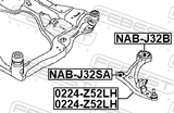 Febest 0224-Z52LH Left Front Arm