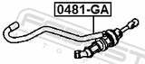 Febest 0481-GA Clutch Master Cylinder