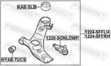 Febest 1224-SFFRH Right Lower Front Arm