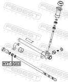 Febest HYT-SG03 Steering Rack Bushing