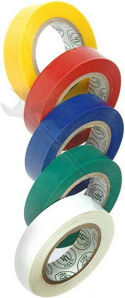 1/2 IN. X 20 FT. MULTI-COLOR ELETRICAL TAPE ASSORTMENT