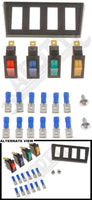 ELECTRICAL SWITCHES - MULTIPLE ROCKER KIT: RED, BLUE, AMBER & GREEN