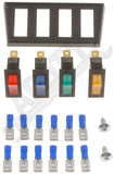 ELECTRICAL SWITCHES - MULTIPLE ROCKER KIT: RED, BLUE, AMBER & GREEN