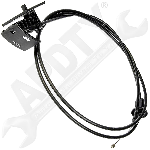 APDTY 023122 Hood Release Cable w/ Handle Fits 1991-1996 Chevy Beretta & Corsica