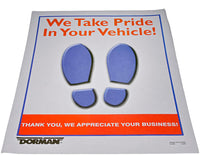 APDTY 03002 Disposable Paper Foot Floor Mats (Package of 250 at 15" x 18")
