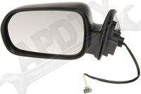 APDTY 066269 Side View Mirror - Left , Power, Black, Non-Heated, Folding