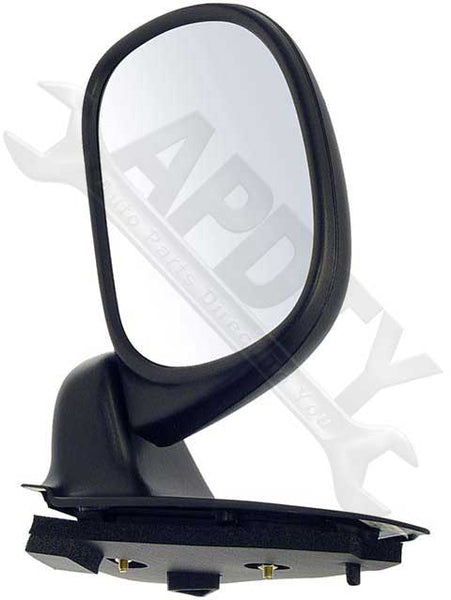 APDTY 066394 Side View Mirror - Left , Manual, Black, Paddle-Style