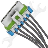 APDTY 084518 Blower Motor Resistor Fan Speed Control w/ Wire Wiring Harness Kit