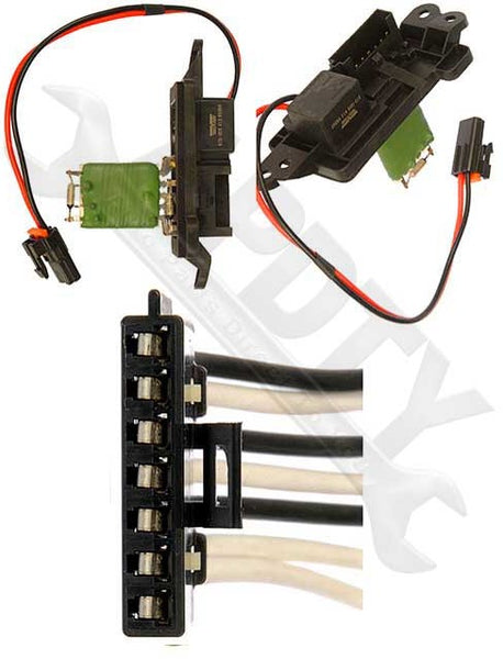 APDTY 084521 Blower Motor Speed Resistor and Harness Pigtail