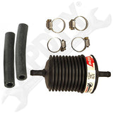 APDTY 100203 Universal In-Line Filter, Plastic Body, 5/16 Inch Tube Flare