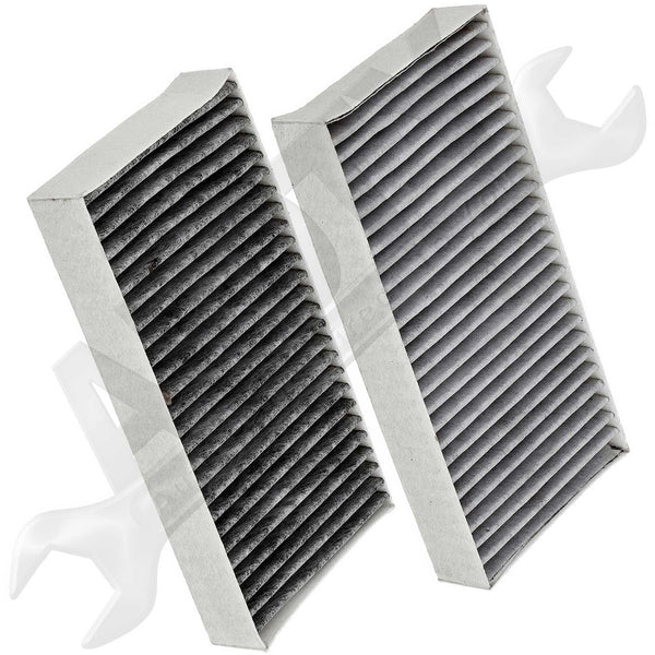 APDTY 100214 Cabin Air Filter Premium Carbon Activated Set Of 2