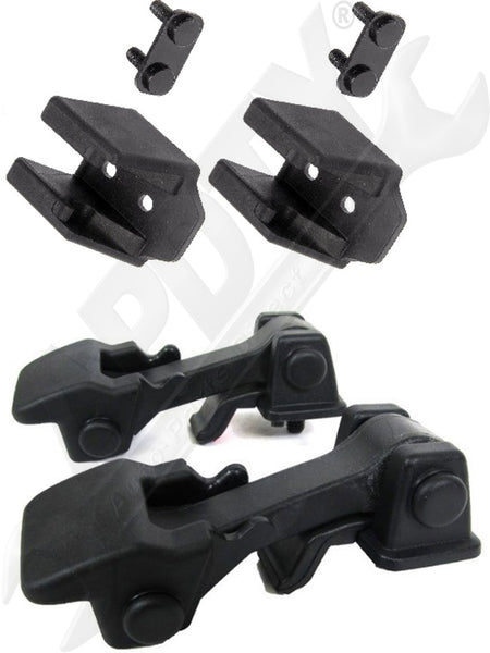 APDTY 109284 Hood Hold Down Latch & Catch Pair Replaces 55395653AF, 55395653AD