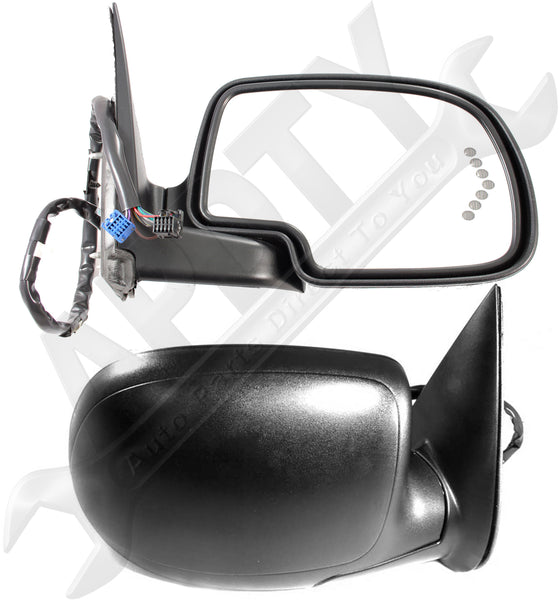 APDTY 112598 Side View Mirror w/Turn Signal Power-Fold Heated Memory Right