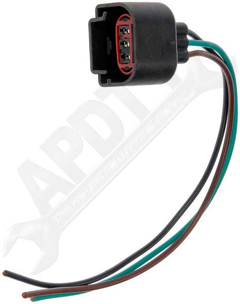 APDTY 116666 9008 Headlamp Bulb Connector Socket Fits Various 2004-2014 Makes