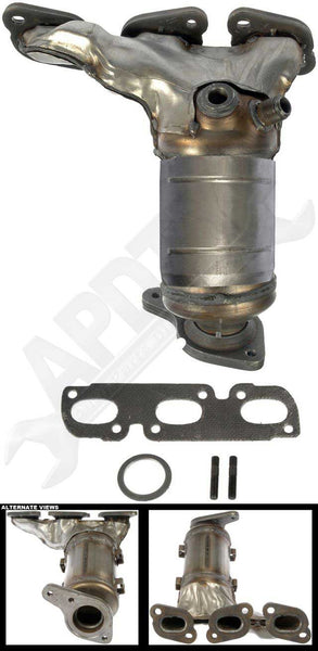 APDTY 116793 CARB Compliant Catalytic Converter w/Integrated Exhaust Manifold