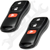 APDTY 121915x2 Keyless Entry Remote Key Fob Transmitter Fits Select Nissan Qty-2
