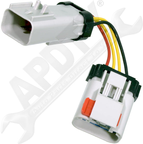 APDTY 133815 Fuel Pump 4-Wire Weatherproof Wiring Harness Pigtail Wire Adapter