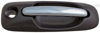 APDTY 134531 Ext Door Handle Front Right With Keyhole Chrome Lever Black Housing