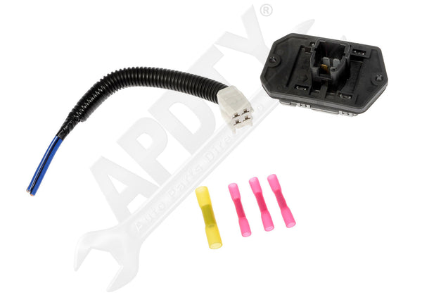 APDTY 142844 Blower Motor Resistor Kit With Harness