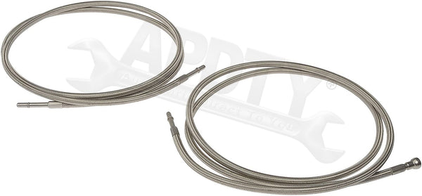 APDTY 153637 Stainless Steel Braided Fuel Line Set – Auto Parts