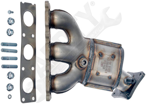 APDTY 157993 Catalytic Converter with Integrated Exhaust Manifold CARB Compliant