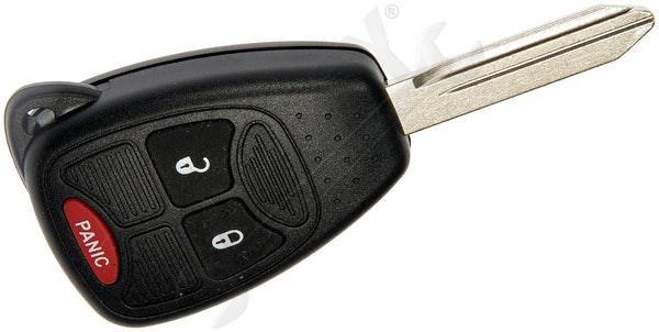 APDTY 158756 Keyless Entry Transmitter 3 Button Remote w/Key Blank