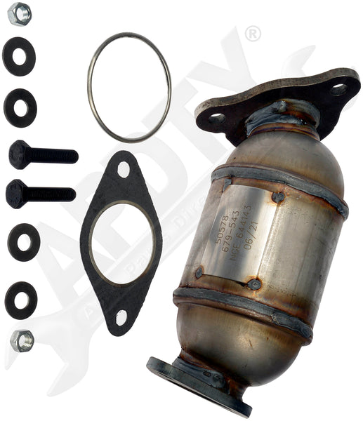 APDTY 159222 3-Way Catalytic Converter with Flange - Not CARB Compliant