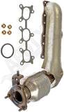 APDTY 159753 Exhaust Manifold with Integrated Catalytic Converter CARB Compliant