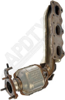 APDTY 159836 Engine Exhaust Manifold with Integrated Catalytic Converter