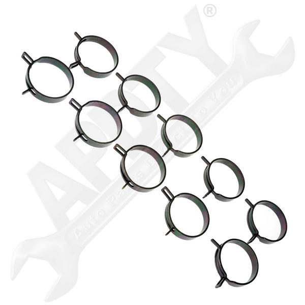 APDTY 161382 Spring Type Hose Clamps Pack of 10