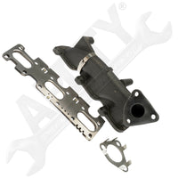 APDTY 161423 Driver Side Exhaust Manifold Kit - (Models with Turbocharger)