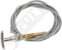 APDTY 66310 Control Cables With 1-3/4 In. Chrome Handle, 8 Ft. Length