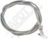 APDTY 66311 Control Cables With 1-3/4 In. Chrome Handle,  7 Ft. Length