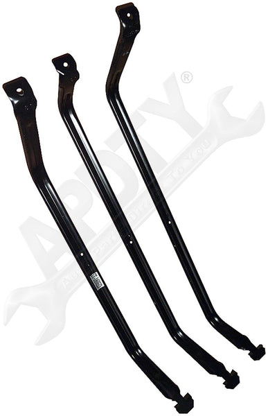 APDTY 689270 Fuel Gas Tank Securing Metal Strap Set 26 Gallon For 99-02 Windstar