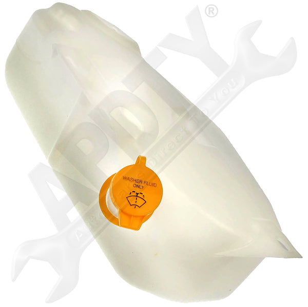 APDTY 7146614 Windshield Washer Fluid Reservoir Tank Plastic Bottle w/ Cap