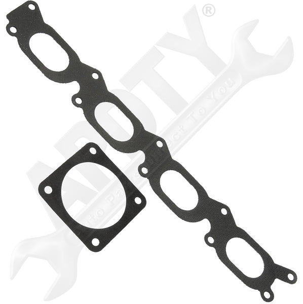 APDTY 726816 Upper Intake Gasket Set - Includes Intake And Throttle Body Gasket