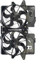 APDTY 732148 Dual Radiator & AC Condenser Cooling Fan Assembly