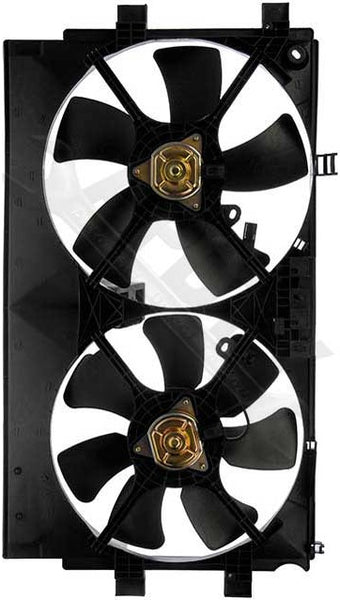 APDTY 732479 Dual Radiator & AC Condenser Cooling Fan Assembly