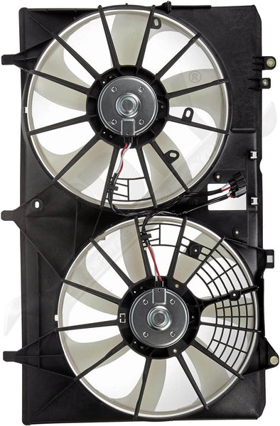 APDTY 732641 Dual Fan Assembly, Replaces 163610P150, 163610P160, 163630P180