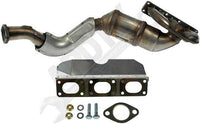 APDTY 785908 Exhaust Manifold & Catalytic Converter Assembly (Cylinders 1-2-3)