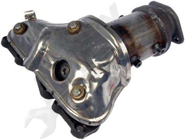 APDTY 785963 Exhaust Manifold Catalytic Converter Assembly w/ Gaskets Fits Rear