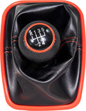 APDTY 87921-Red Shift Knob Boot Assembly 99-06 VW Golf Jetta Bora 1J0711113FEU